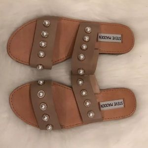 Steve Madden jole pearl slide sandal size 6.5